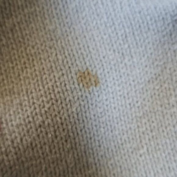 Sweater Argyle V Neck DKNY Jeans Gray Purple Women's WOMAN'S Medium - Picture 7 of 10